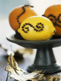 Buy Oranges & Lemon Studded with Cloves on a Pedestal Stand at AllPosters.com