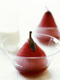 Poached Pears in Red Wine