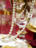 Goblet of Wine with String of Pearls