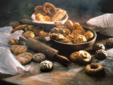 Buy Still Life with Assorted Rolls and Pretzels at AllPosters.com
