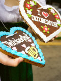 Hands Holding Lebkuchen Hearts (Oktoberfest, Munich)