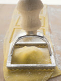 Cutting out Home-Made Ravioli