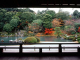 Garden of Tenryu-Ji Temple in Autumn, Kyoto, Japan