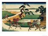 36 Views of Mount Fuji, no. 32: Village of Sekiya at Sumida River