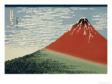 36 Views of Mount Fuji, no. 2: Mount Fuji in Clear Weather (Red Fuji)