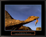 Goals: Rock Climber Framed Art Print