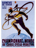 Championnat du Monde de Cross Cyclo-Pedestre Giclee Print