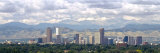 Clouds over Skyline and Mountains, Denver, Colorado, USA