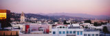 Cityscape of San Gabriel Mountains, Hollywood Hills, Hollywood, Los Angeles, California, USA