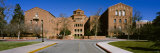 Facade of a Building, UCLA, Powell Library, Los Angeles, California, USA