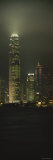 Buildings Lit Up at Night, International Finance Centre, Hong Kong, China