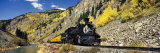 Steam Train on Durango and Silverton Narrow Gauge Railroad, Silverton, Colorado, USA