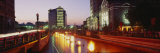 Buy Street Lights Illuminated on the Road, Waterplace Park, Providence, Rhode Island, USA at AllPosters.com