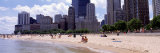 People on the Beach, Oak Street Beach, Chicago, Illinois, USA