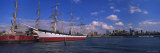 Boats Docked at a Seaport, South Street Seaport, Manhattan, New York City, New York, USA