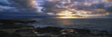 Makaha Beach Park at Sunset, Oahu, Hawaii, USA