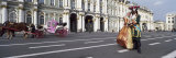 Couple in Front of Hermitage Museum, Winter Palace, Palace Square, St. Petersburg, Russia