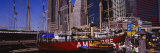 Boats Docked at a Seaport, South Street Seaport, Manhattan, New York City, New York, USA
