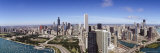 Aerial View of Lake Michigan, Lake Shore Drive, Chicago, Illinois, USA
