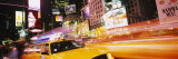 Yellow Taxi on the Road, Times Square, Manhattan, New York City, New York, USA
