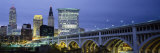 Buy Detroit Avenue Bridge Lit Up at Dusk, Cleveland, Ohio, USA at AllPosters.com