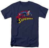 Buy Superman - Flying Over Logo Distressed at AllPosters.com