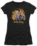 Juniors: Betty Boop - Biker Flames Boop T-Shirt