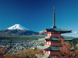 Buy Mount Fuji and Pagoda, Hakone, Honshu, Japan at AllPosters.com