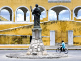 Statue of Fray Diego de Landa, Izamal, Yucatan, Mexico