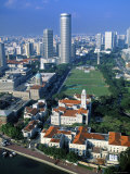 Aerial View over Central Singapore