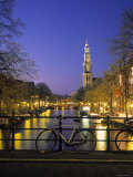 Prinsengracht and Wsterkerk, Amsterdam, Holland