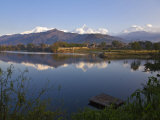 Buy Annapurna Range Reflecting in Phewa Lake, Pokhara, Nepal at AllPosters.com