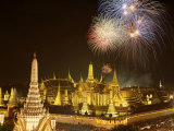 Grand Palace, Fireworks, Night View, Bangkok, Thailand
