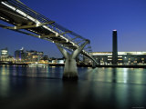 Millennium Bridge and Tate Modern, London, England