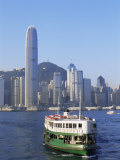 Star Ferry and City Skyline, Hong Kong, China