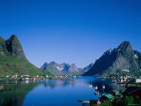Buy Typical Scenery, Mountains and Sea, Reine, Lofoten Islands, Norway at AllPosters.com