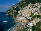 Amalfi Coast, Coastal View and Village, Positano, Campania, Italy