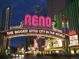 Neon Reno Sign on North Virginia Street, Nevada, USA