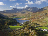View to Llynnau Mymbyr and Mt Snowdon, North Wales