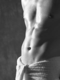 Bare Chested Man Wearing Towel