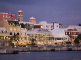 Colourful Pastel Architecture Along Front Street, Hamilton, Bermuda