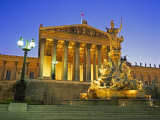 Athena Fountain and Parliament Building, Vienna, Austria