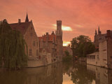 Belfort and River Dijver, Bruges, Belgium