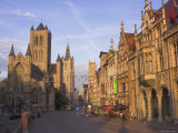 Sint Niklaaskerk and Sint Baafs Kathedraal Ghent, East Flanders, Belgium