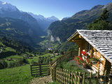 Alpine Cabin, Wengen and Lauterbrunnen Valley, Berner Oberland, Switzerland