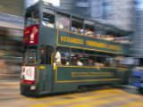 Tram, Wan Chai, Hong Kong Island, Hong Kong, China