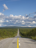 Arctic Road Towards Kilpisjarvi, Arctic Circle, Lapland, Finland