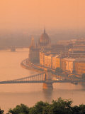 Chain Bridge and Danube River, Budapest, Hungary