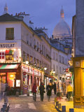 Buy Rue Norvins and Sacre Coeur, Montmartre, Paris, France at AllPosters.com