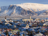 Buy View over Reykjavik in Winter, Iceland at AllPosters.com